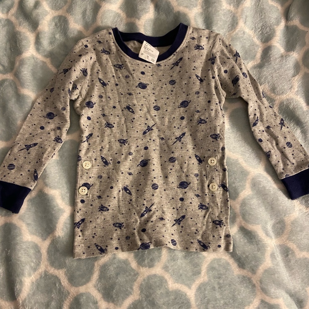Uniqlo Baby Space & Rocket Pajama Shirt